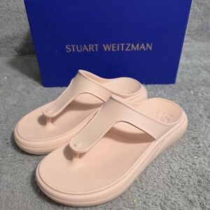 Stuart Weitzman T Strap Thong Sandals Baby Pink‎ Women's  EVA EU 35.5 US 5 NEW